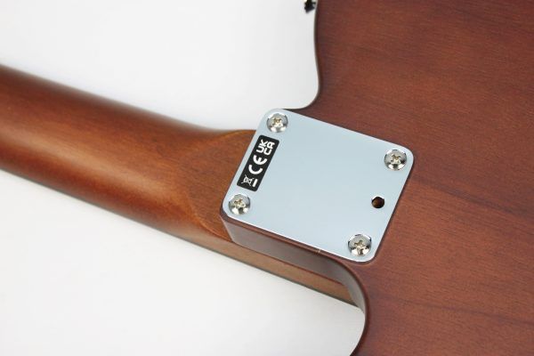 Fender Acoustasonic Standard Telecaster Honey Burst neck joint and neckplate