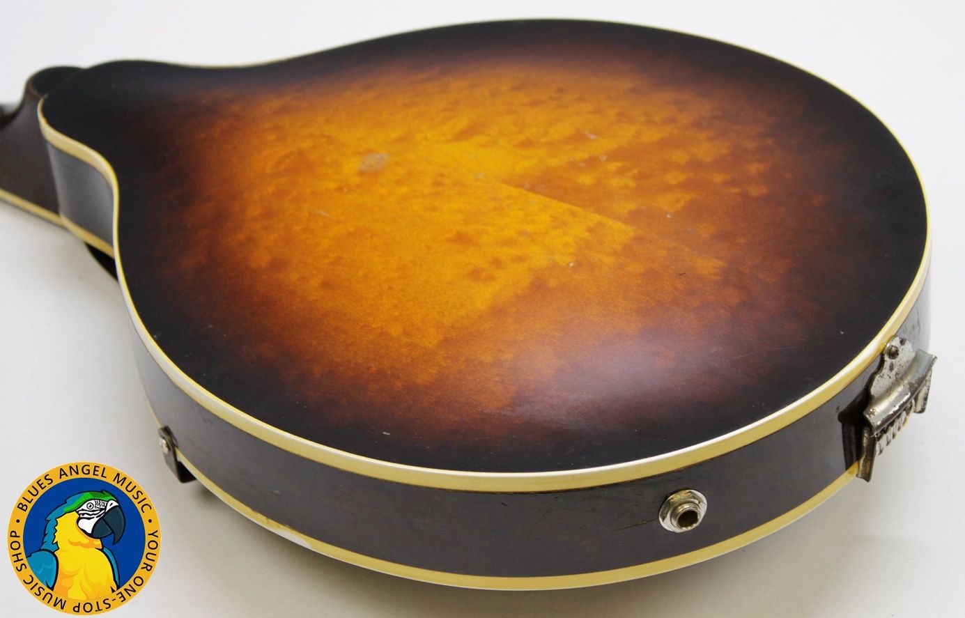 Gibson EM-150 Mandolin, Gibson EM-150, Gibson Electric Mandolin, Vintage Gibson Mandolin, Gibson P90 Mandolin, Original P-90 Pickup, Late 1940s Gibson, Early 1950s Gibson, 1940s Electric Mandolin, 1950s Electric Mandolin, Vintage Electric Mandolin, Sunburst Mandolin, Gibson Sunburst, USA Made Gibson, Kalamazoo Gibson, Collectible Gibson, Vintage String Instrument, P90 Tone, Upgraded Gibson Mandolin, Player Grade Vintage Gibson, Rare Gibson Mandolin, Blues Mandolin, Folk Mandolin, Americana Instrument, Electric Folk Instrument, Vintage Music Gear, Original Gibson Pickup, Classic Gibson, Vintage Mandolin for Sale, Blues Angel Music