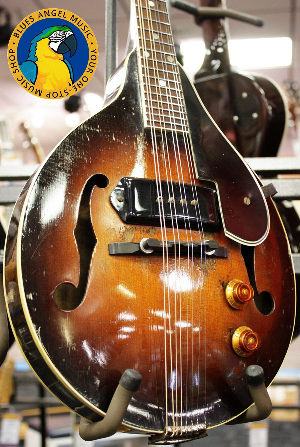 Gibson EM-150 Mandolin Late 40s to Early 50s - Sunburst **Upgrades & original P90 Pickup!!** - Image 2