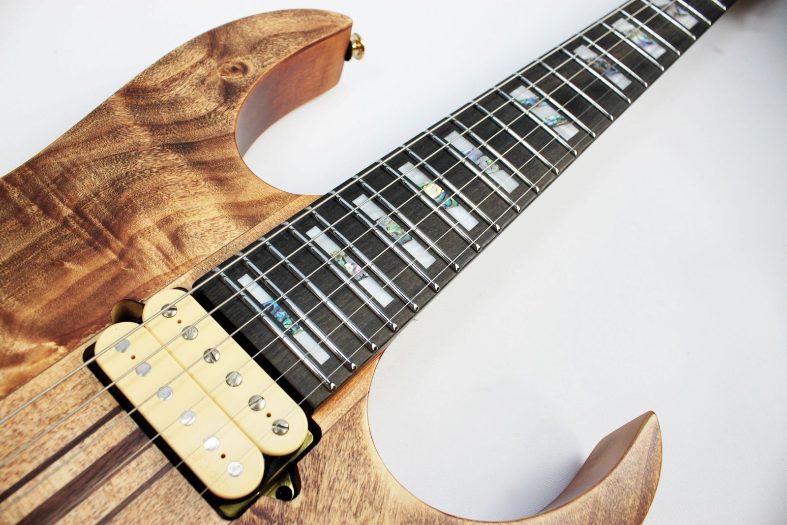 IMG_8535 Rosewood fretboard with mother of pearl inlays