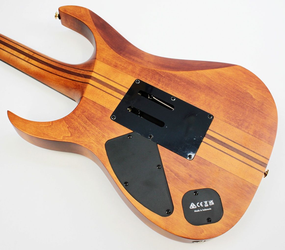 IMG_8538 Back view of Ibanez S1070PBZ-CLB Premium Electric Guitar with Poplar Burl Top