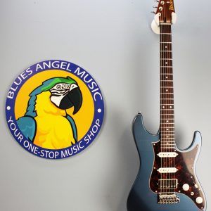 Ibanez AZ2204N-PBM Prestige electric guitar front view in Prussian Blue Metallic