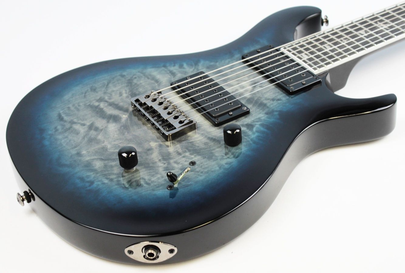 IMG_8769 PRS SE Mark Holcomb 7-String – Body Closeup Quilted Maple