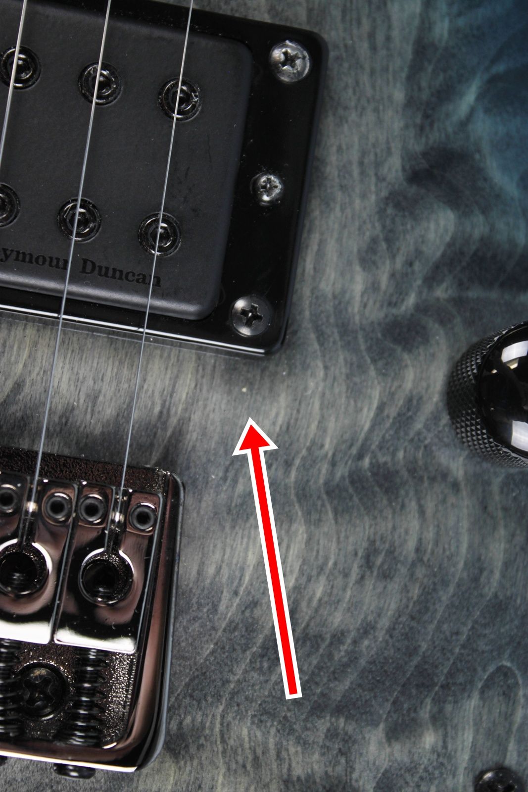 IMG_8817 PRS SE Mark Holcomb 7-String SVN Electric Guitar – Holcomb Burst Front blem