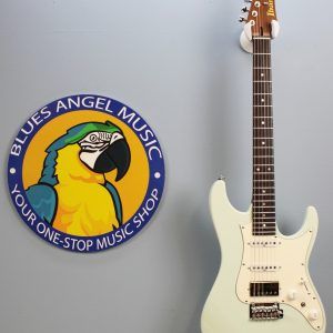 Ibanez AZ2204NW-MGR Prestige electric guitar front view in Mint Green, alder body, rosewood fretboard, chrome hardware