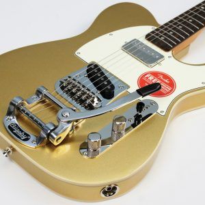Squier Classic Vibe '60s Telecaster Custom SH Bigsby 2025 - Present - Aztec Gold front of body tilted