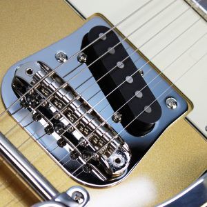 Squier Classic Vibe '60s Telecaster Custom SH Bigsby 2025 - Present - Aztec Gold bridge pickup and saddles