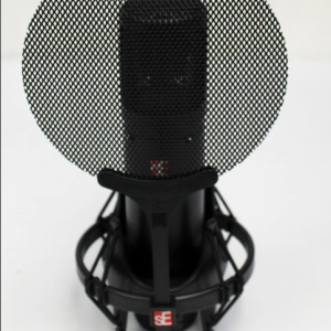 sE2200 microphone with shockmount and pop filter