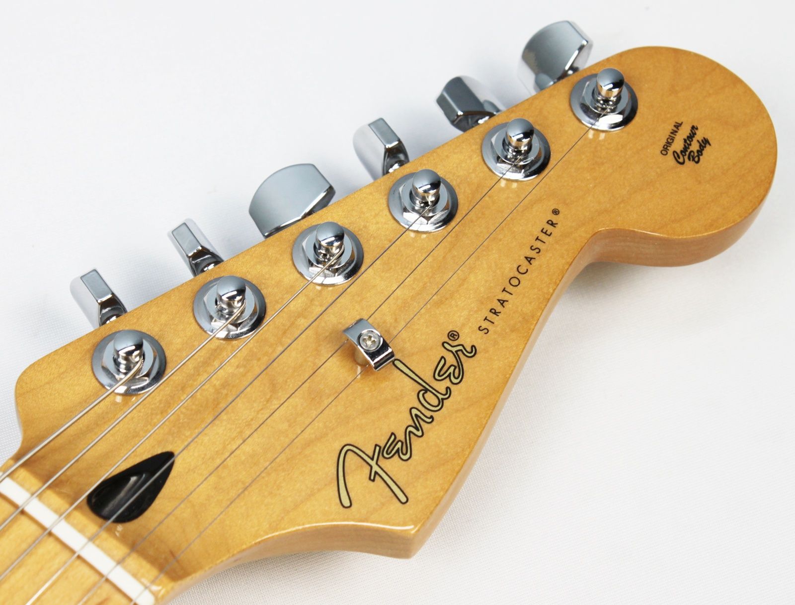 Fender Player II Modified Stratocaster Sunshine Yellow front of headstock