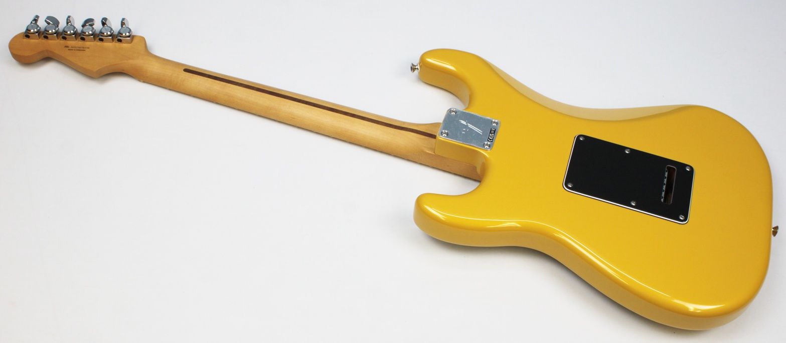 Fender Player II Modified Stratocaster Sunshine Yellow back of entire guitar