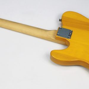 Fender Standard Telecaster Butterscotch Blonde maple fingerboard back of guitar angled