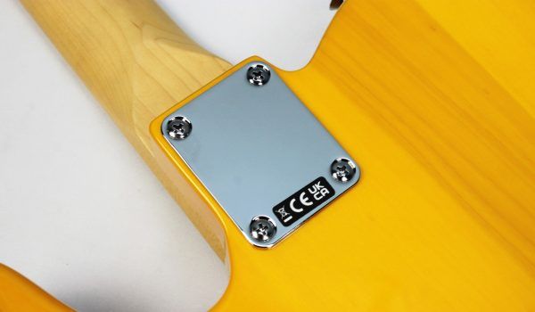 Fender Standard Telecaster Butterscotch Blonde maple fingerboard back plate neck joint