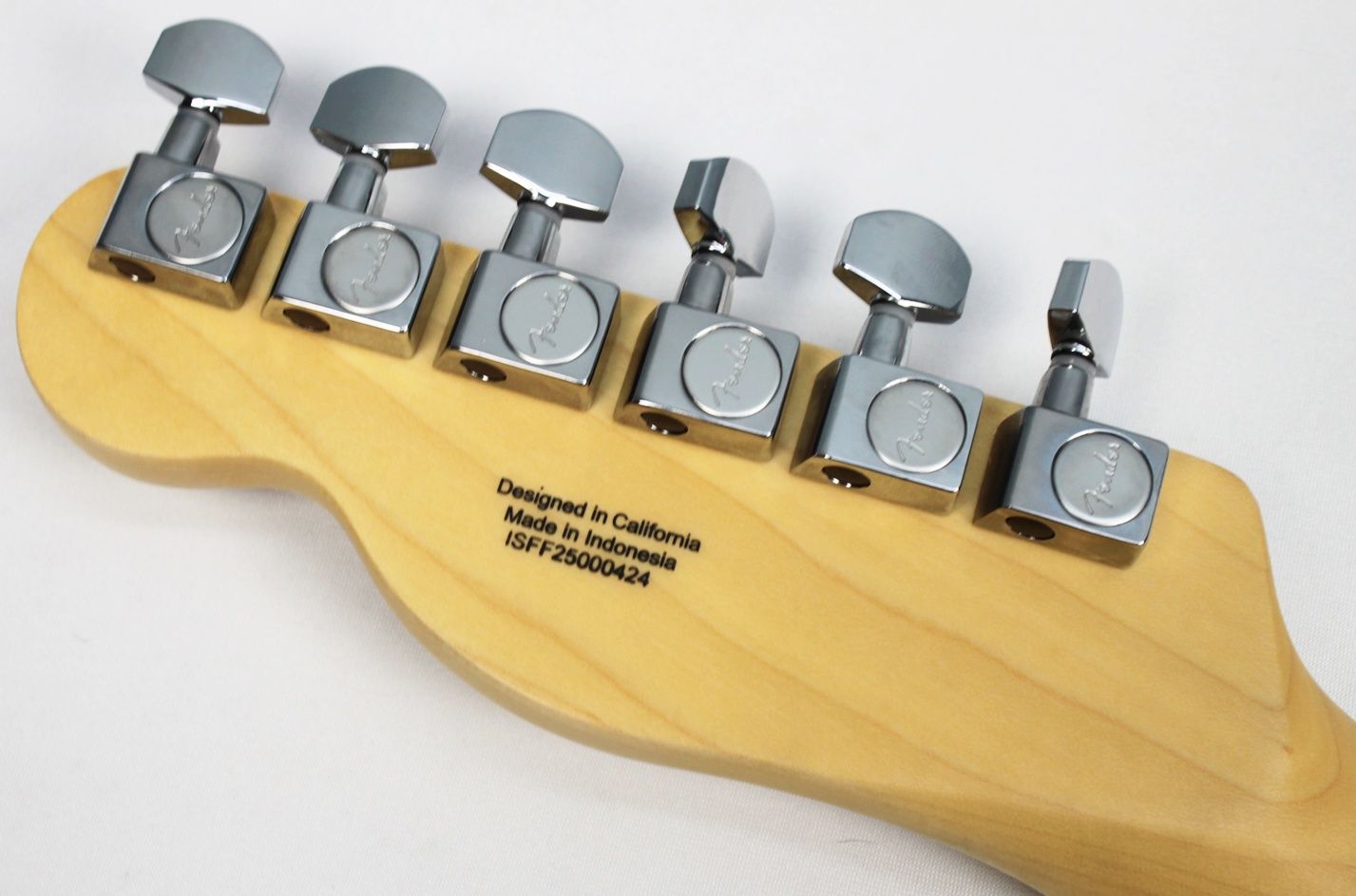 Fender Standard Telecaster Butterscotch Blonde maple fingerboard back of headstock