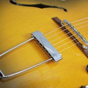 1966 Epiphone Sorrento - E452T - Hollowbody Archtop - Royal Olive Burst trapeze stoptail piece and rosewood bridge