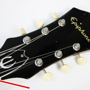 1966 Epiphone Sorrento - E452T - Hollowbody Archtop - Royal Olive Burst front of headstock
