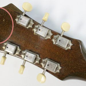 1966 Epiphone Sorrento - E452T - Hollowbody Archtop - Royal Olive Burst back of headstock