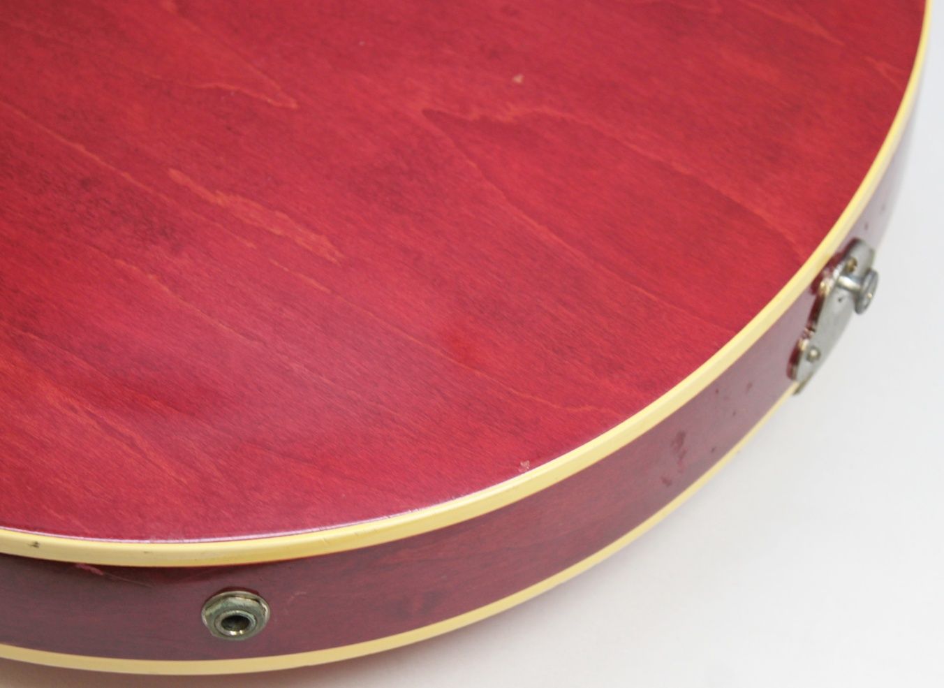 Gibson ES-125C 1965 - Cherry Sunburst back of body with binding