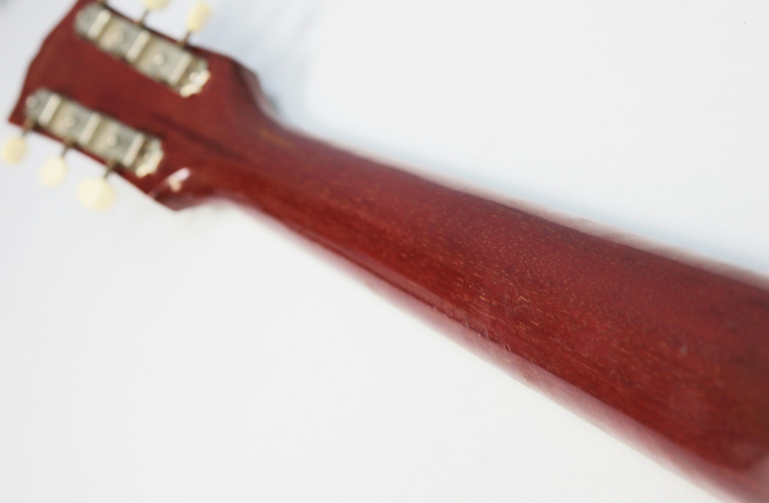 Gibson ES-125C 1965 - Cherry Sunburst back of mahogany neck