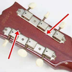 Gibson ES-125C 1965 - Cherry Sunburst back of headstock