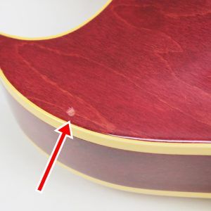 Gibson ES-125C 1965 - Cherry Sunburst blem on backside