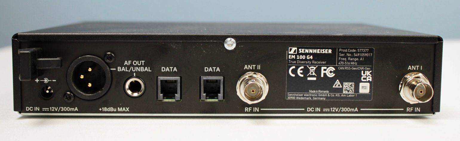 Sennheiser EM 100 G4 back ports