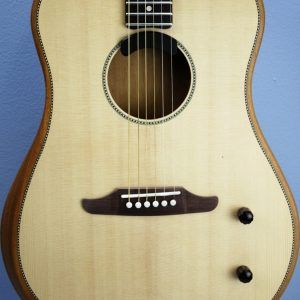 Fender Highway Series Dreadnought, Fender Highway Series acoustic, Fender Highway Dreadnought Natural, solid Sitka spruce top guitar, mahogany back and sides acoustic, chambered mahogany body guitar, Fender acoustic electric, Fishman Fluence acoustic pickup, dreadnought acoustic electric guitar, Fender Highway Series acoustic electric, rosewood fingerboard acoustic, satin matte finish acoustic guitar, bolt-on neck acoustic guitar, modern Viking bridge Fender, checkerboard rosette acoustic, Graph Tech TUSQ nut, Fender Dura-Tone strings, 25.5 scale acoustic guitar, 20 fret acoustic guitar, chrome hardware acoustic, right handed acoustic guitar, C shape neck acoustic, tapered floating X bracing, lightweight acoustic guitar Fender, stage ready acoustic electric, Fender Highway Series natural finish