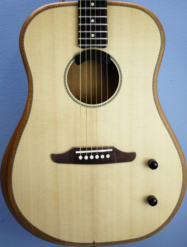 Fender Highway Series Dreadnought, Fender Highway Series acoustic, Fender Highway Dreadnought Natural, solid Sitka spruce top guitar, mahogany back and sides acoustic, chambered mahogany body guitar, Fender acoustic electric, Fishman Fluence acoustic pickup, dreadnought acoustic electric guitar, Fender Highway Series acoustic electric, rosewood fingerboard acoustic, satin matte finish acoustic guitar, bolt-on neck acoustic guitar, modern Viking bridge Fender, checkerboard rosette acoustic, Graph Tech TUSQ nut, Fender Dura-Tone strings, 25.5 scale acoustic guitar, 20 fret acoustic guitar, chrome hardware acoustic, right handed acoustic guitar, C shape neck acoustic, tapered floating X bracing, lightweight acoustic guitar Fender, stage ready acoustic electric, Fender Highway Series natural finish