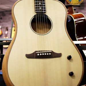 Fender Highway Series Dreadnought, Fender Highway Series acoustic, Fender Highway Dreadnought Natural, solid Sitka spruce top guitar, mahogany back and sides acoustic, chambered mahogany body guitar, Fender acoustic electric, Fishman Fluence acoustic pickup, dreadnought acoustic electric guitar, Fender Highway Series acoustic electric, rosewood fingerboard acoustic, satin matte finish acoustic guitar, bolt-on neck acoustic guitar, modern Viking bridge Fender, checkerboard rosette acoustic, Graph Tech TUSQ nut, Fender Dura-Tone strings, 25.5 scale acoustic guitar, 20 fret acoustic guitar, chrome hardware acoustic, right handed acoustic guitar, C shape neck acoustic, tapered floating X bracing, lightweight acoustic guitar Fender, stage ready acoustic electric, Fender Highway Series natural finish