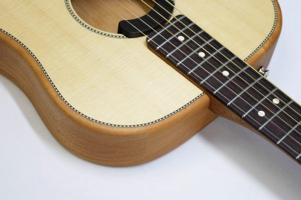 Fender Highway Series Dreadnought, Fender Highway Series acoustic, Fender Highway Dreadnought Natural, solid Sitka spruce top guitar, mahogany back and sides acoustic, chambered mahogany body guitar, Fender acoustic electric, Fishman Fluence acoustic pickup, dreadnought acoustic electric guitar, Fender Highway Series acoustic electric, rosewood fingerboard acoustic, satin matte finish acoustic guitar, bolt-on neck acoustic guitar, modern Viking bridge Fender, checkerboard rosette acoustic, Graph Tech TUSQ nut, Fender Dura-Tone strings, 25.5 scale acoustic guitar, 20 fret acoustic guitar, chrome hardware acoustic, right handed acoustic guitar, C shape neck acoustic, tapered floating X bracing, lightweight acoustic guitar Fender, stage ready acoustic electric, Fender Highway Series natural finish