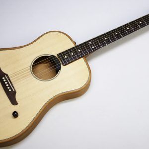 Fender Highway Series Dreadnought, Fender Highway Series acoustic, Fender Highway Dreadnought Natural, solid Sitka spruce top guitar, mahogany back and sides acoustic, chambered mahogany body guitar, Fender acoustic electric, Fishman Fluence acoustic pickup, dreadnought acoustic electric guitar, Fender Highway Series acoustic electric, rosewood fingerboard acoustic, satin matte finish acoustic guitar, bolt-on neck acoustic guitar, modern Viking bridge Fender, checkerboard rosette acoustic, Graph Tech TUSQ nut, Fender Dura-Tone strings, 25.5 scale acoustic guitar, 20 fret acoustic guitar, chrome hardware acoustic, right handed acoustic guitar, C shape neck acoustic, tapered floating X bracing, lightweight acoustic guitar Fender, stage ready acoustic electric, Fender Highway Series natural finish