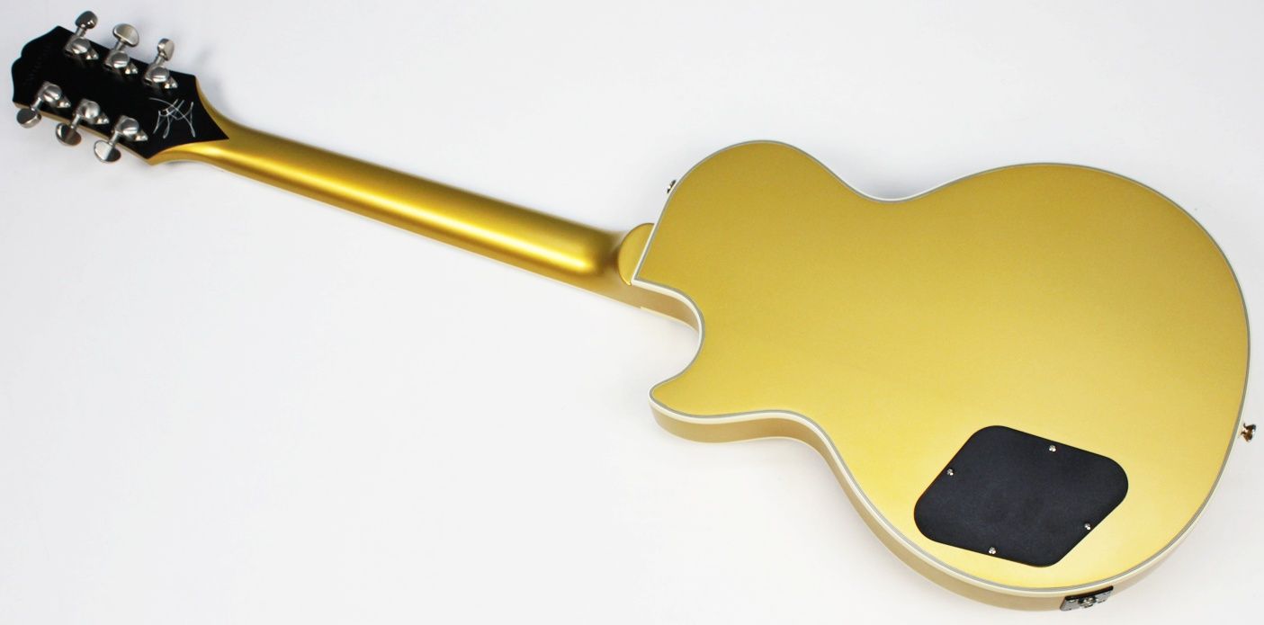 Epiphone Jared James Nichols Blues Power Les Paul Custom Gold back of entire instrument