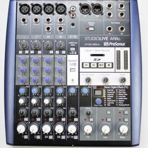 PreSonus StudioLive AR8c, StudioLive AR8c, PreSonus Mixer, Analog Mixer, USB Audio Interface, Hybrid Mixer, 8 Channel Mixer, Recording Mixer, Podcast Mixer, Live Sound Mixer, Studio Mixer, 24-bit 96kHz Interface, USB-C Audio Interface, Multitrack Recording, SD Card Recorder, Built-In Effects, Digital Effects Processor, Reverb Effects, Delay Effects, Bluetooth Audio Streaming, XMAX Mic Preamps, Phantom Power, Stereo Mixer, Home Studio Equipment, Podcast Production, Streaming Setup, Music Production, Recording Interface, Live Performance Gear, Control Room Outputs, PreSonus Audio, Professional Audio Equipment, USB Mixer with Effects, Audio Recording Console, StudioLive Series, Mixer and Interface Combo, Compact Mixer, Pro Audio Gear, Broadcast Mixer, Content Creator Equipment, Recording Studio Mixer, Live Recording System, AR8c Mixer, PreSonus StudioLive Series, USB-C Mixer Interface, Multitrack USB Mixer, Hybrid Analog Digital Mixer