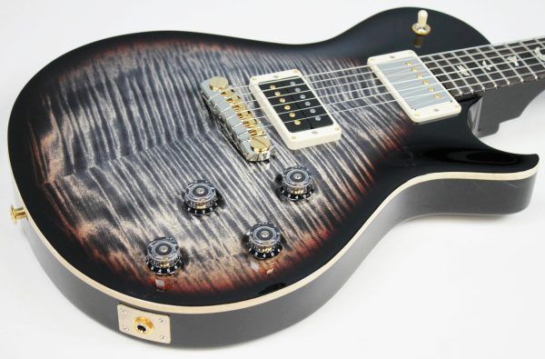 PRS Mark Tremonti Signature Stoptail 10-Top 2025 - Charcoal Contour Burst front of body angled
