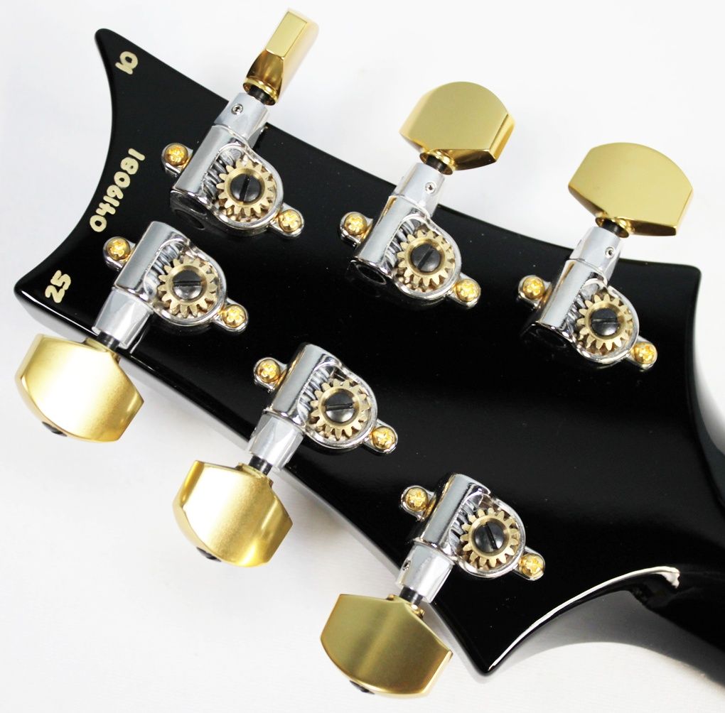 PRS Mark Tremonti Signature Stoptail 10-Top 2025 - Charcoal Contour Burst back of headstock