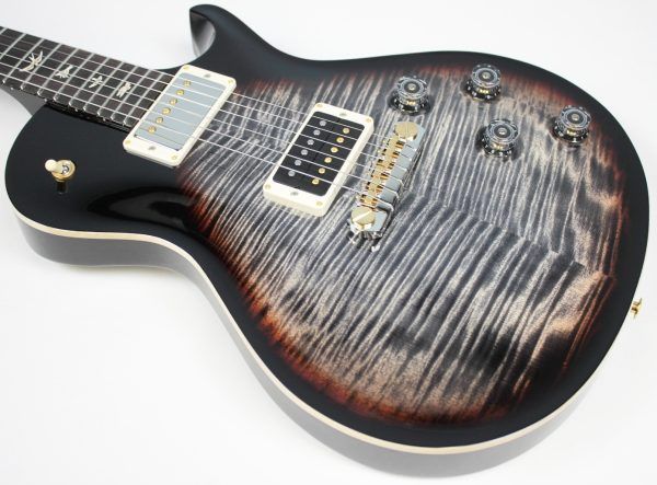 PRS Mark Tremonti Signature Stoptail 10-Top 2025 - Charcoal Contour Burst front of body angled