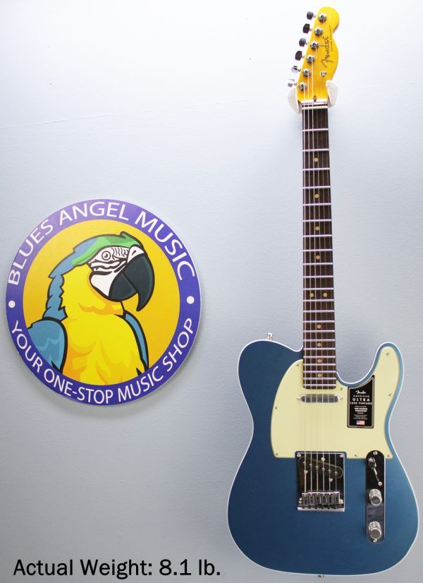 Fender, American Ultra Luxe, Vintage '60s Telecaster, Telecaster Custom, Lake Placid Blue, electric guitar, USA made, alder body, rosewood fingerboard, Pure Vintage '63 pickups, nitro lacquer, Heirloom lacquer, double bound Telecaster, modern D neck, compound radius, stainless steel frets, locking tuners, S-1 switching, premium Fender Telecaster, boutique Tele tone, vintage style Tele, modern playability, Fender USA, Telecaster electric guitar, 2025 Fender, Lake Placid Blue Tele, custom Telecaster, high end Telecaster, Corona California, 22 fret Telecaster, Fender Ultra Luxe, mint green pickguard, bound body Tele, professional guitar, collectible Fender, Telecaster custom shop inspired, classic Tele tone, contemporary Telecaster, Fender guitar, electric guitar, blues guitar, rock guitar, country guitar, studio guitar, stage guitar