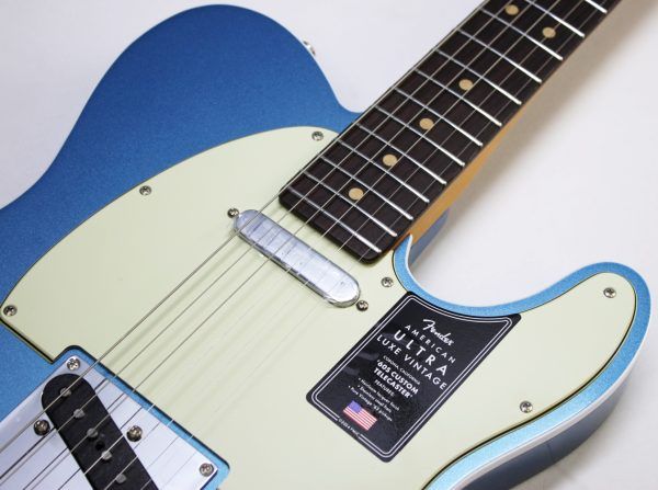 Fender, American Ultra Luxe, Vintage '60s Telecaster, Telecaster Custom, Lake Placid Blue, electric guitar, USA made, alder body, rosewood fingerboard, Pure Vintage '63 pickups, nitro lacquer, Heirloom lacquer, double bound Telecaster, modern D neck, compound radius, stainless steel frets, locking tuners, S-1 switching, premium Fender Telecaster, boutique Tele tone, vintage style Tele, modern playability, Fender USA, Telecaster electric guitar, 2025 Fender, Lake Placid Blue Tele, custom Telecaster, high end Telecaster, Corona California, 22 fret Telecaster, Fender Ultra Luxe, mint green pickguard, bound body Tele, professional guitar, collectible Fender, Telecaster custom shop inspired, classic Tele tone, contemporary Telecaster, Fender guitar, electric guitar, blues guitar, rock guitar, country guitar, studio guitar, stage guitar