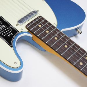 Fender, American Ultra Luxe, Vintage '60s Telecaster, Telecaster Custom, Lake Placid Blue, electric guitar, USA made, alder body, rosewood fingerboard, Pure Vintage '63 pickups, nitro lacquer, Heirloom lacquer, double bound Telecaster, modern D neck, compound radius, stainless steel frets, locking tuners, S-1 switching, premium Fender Telecaster, boutique Tele tone, vintage style Tele, modern playability, Fender USA, Telecaster electric guitar, 2025 Fender, Lake Placid Blue Tele, custom Telecaster, high end Telecaster, Corona California, 22 fret Telecaster, Fender Ultra Luxe, mint green pickguard, bound body Tele, professional guitar, collectible Fender, Telecaster custom shop inspired, classic Tele tone, contemporary Telecaster, Fender guitar, electric guitar, blues guitar, rock guitar, country guitar, studio guitar, stage guitar