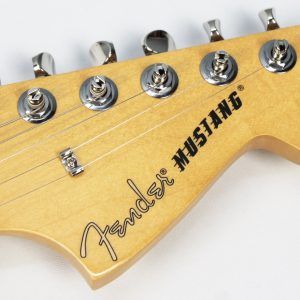 Fender Player II Mustang 2026 - Aquatone Blue front of headstock