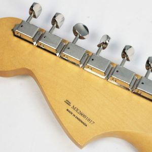 Fender Player II Mustang 2026 - Aquatone Blue back of headstock with classic gear tuners
