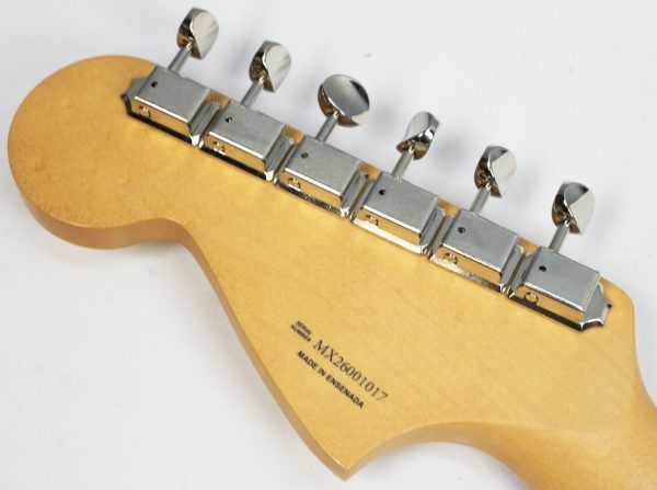 Fender Player II Mustang 2026 - Aquatone Blue back of headstock with classic gear tuners
