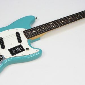 Fender Player II Mustang 2026 - Aquatone Blue front of the whole guitar