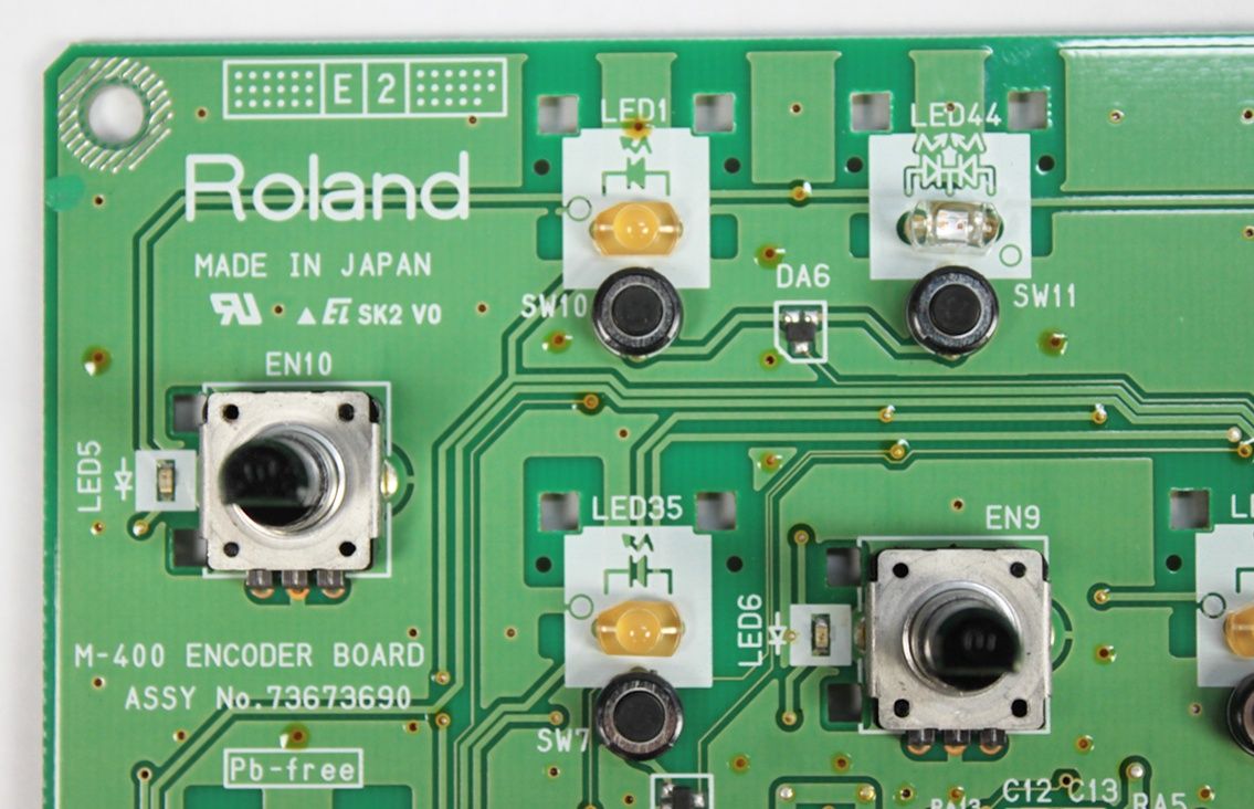 Roland M-400 V-Mixer Encoder Board - Image 5