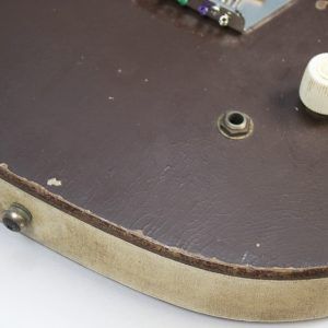 Silvertone U1 1960 - Brown - Bottle Neck Headstock - Amazing Upgrades output jack and cupcake knobs