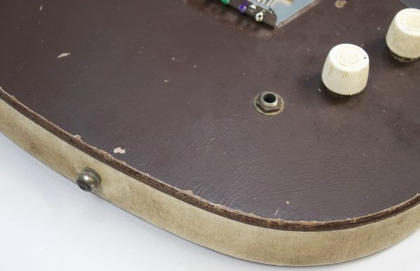 Silvertone U1 1960 - Brown - Bottle Neck Headstock - Amazing Upgrades output jack and cupcake knobs