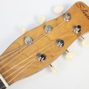Silvertone U1 1960 - Brown - Bottle Neck Headstock - Amazing Upgrades front of headstock