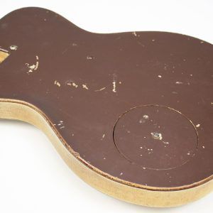 Silvertone U1 1960 - Brown - Bottle Neck Headstock - Amazing Upgrades back of body angled