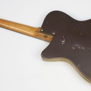 Silvertone U1 1960 - Brown - Bottle Neck Headstock - Amazing Upgrades back of entire instrument
