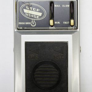 Multivox Big Jam SE-14, Multivox Big Jam Noise Gate, Multivox SE-14, Big Jam SE-14 Stop Noise, Multivox Stop Noise Gate, vintage noise gate pedal, MIJ effects pedal, Made in Japan pedal, Japanese guitar pedal, vintage guitar effects, rare guitar pedal, collectible effects pedal, analog noise gate, guitar noise suppressor, stompbox, vintage stompbox, 1970s guitar pedal, 1980s guitar pedal, grey black pedal, Multivox effects, Big Jam series, Firstman pedal, noise reduction pedal, guitar signal cleaner, pedalboard gear, retro effects pedal, classic Japanese effects, vintage pedal collector, guitar effects unit, rare MIJ stompbox