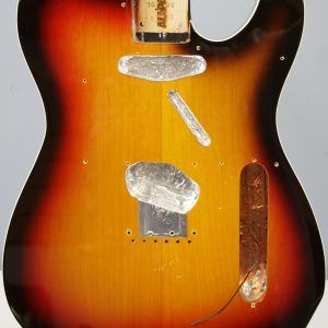 All Parts - TBF-3SBB Tele Body - 3-Tone Sunburst body front facing
